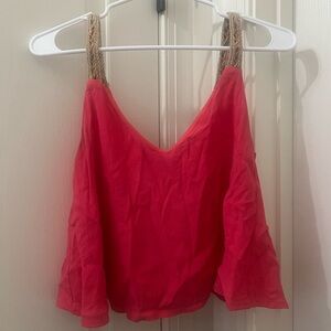 Pink crop top small